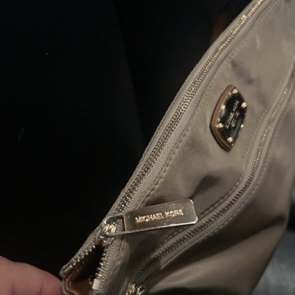 Michael Kors Small Tan Kempton Crossbody Bag Nylon - Picture 7 of 7